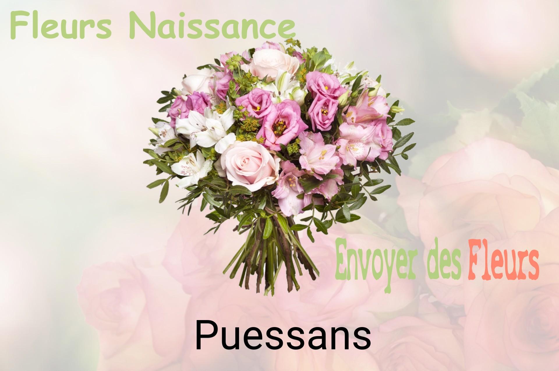 Bouquet de fleurs de naissance livré à Puessans